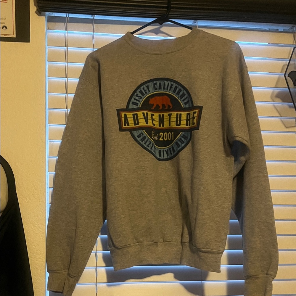 Disney Gray Adventure Crewneck Sweater